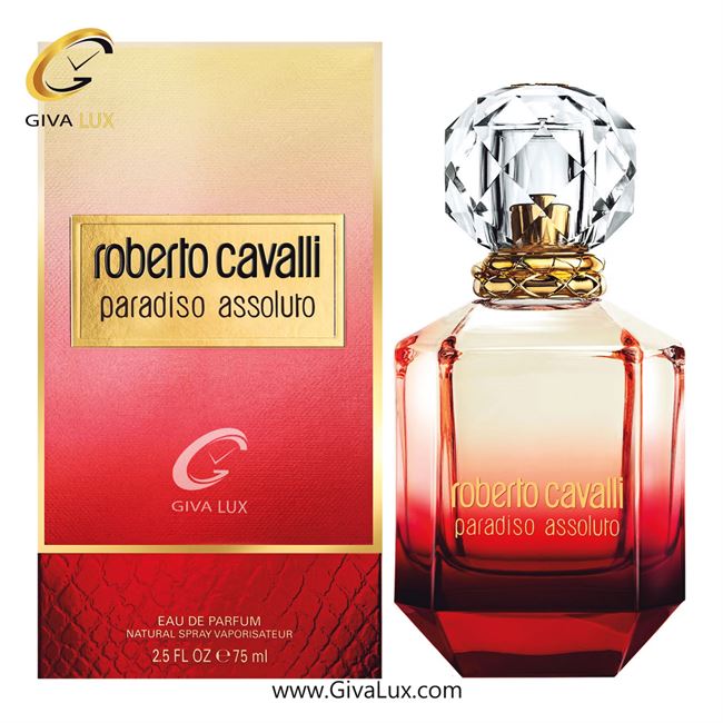  ادو پرفیوم  زنانه اورجینال مدل Roberto Cavalli Paradiso Assoluto | روبرتو کاوالی پردیسو اسلوتو (پارادایسو اسولوتو) حجم   75 میل